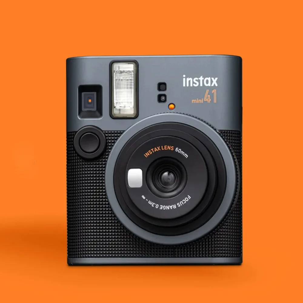Instant Camera Vintage Optional Value Pack Fujifilm Instax Mini Black 41 (20/40 Sheets) + Shutter Accessories Carrying Case ﻿