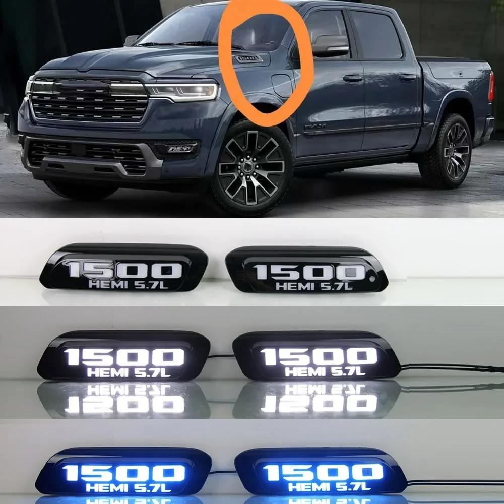 

Leaf Lamp Car hood side light for Dodge Ram 1500 2019 2020 2021 2022 2023 2024