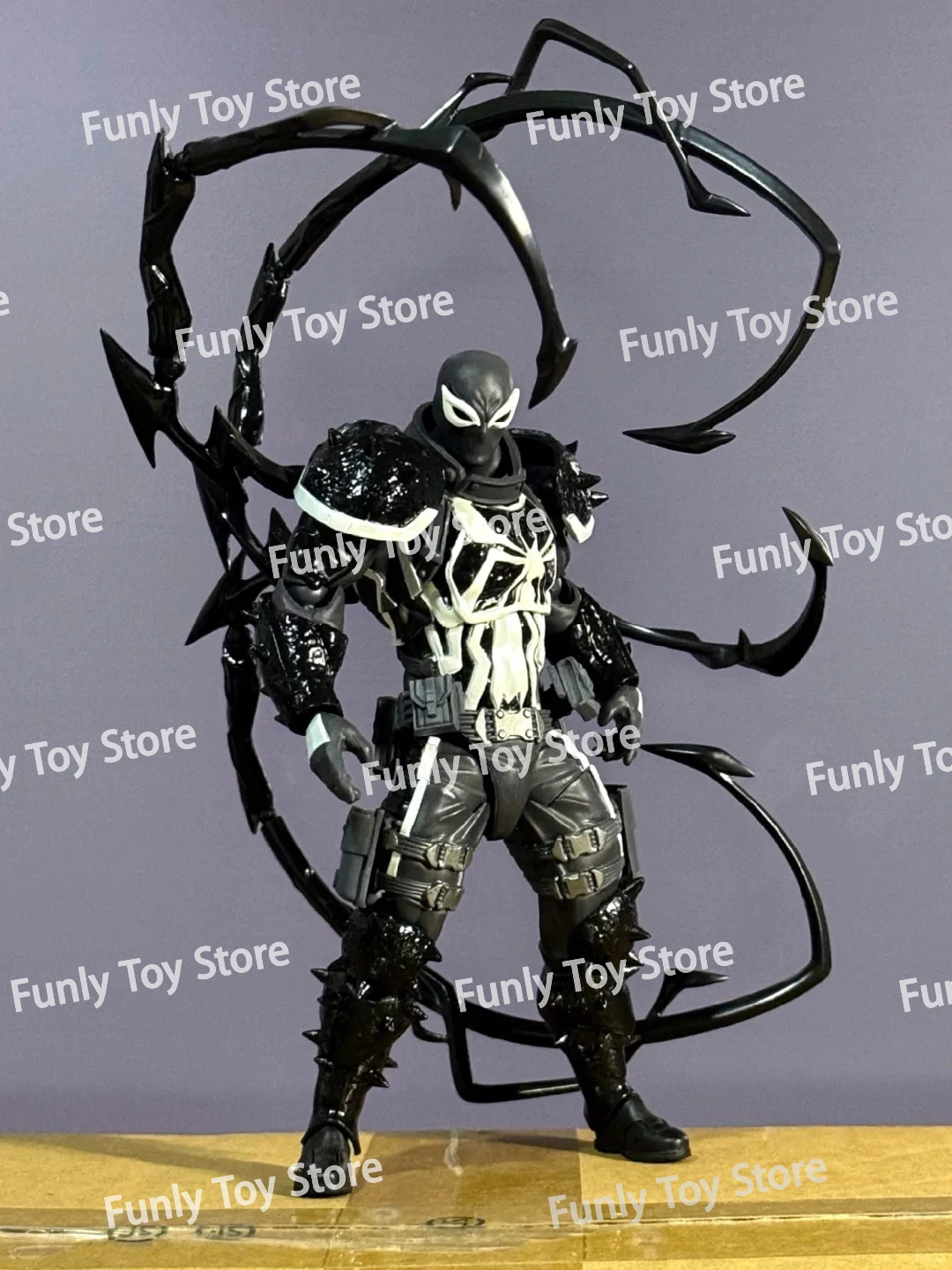 متوفر في المخزون Ct Toys Agent Venom Amazing Yamaguchi Agent مكافحة السم الشكل سبايدرمان أنيمي عمل الشكل مخصص الهدايا اللعب