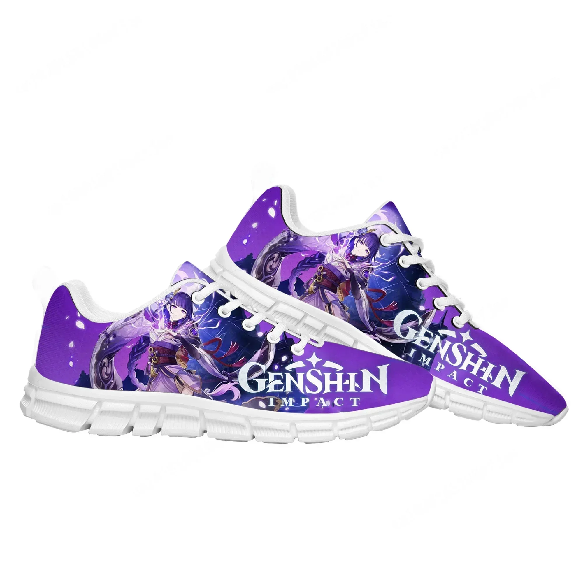 Anime Cartoon Game Genshin Impact Sports Shoes Mens Womens  Sneaker Tailor Made Couple Built Shoes