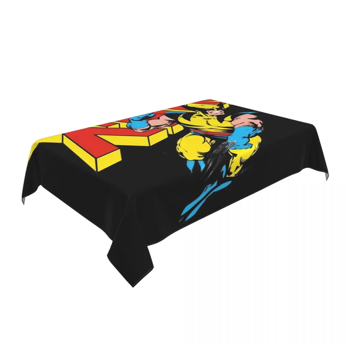 Customized Rectangular Disney X-Men Marvel Film Tablecloth Fit 40