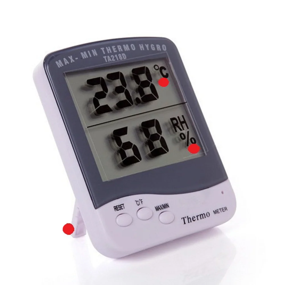 

Max Min Memory Indoor Hygrometer Thermometer Temperature Humidity Meter Gauge LCD Display No White Moisture Meter