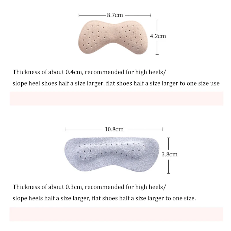 Couro De Camurça Calcanhar Palmilhas, Protetor De Salto, Pele De Porco Adesivo, Alívio Da Dor, Almofada Anti-Desgaste, Cuidados Com Os Pés, Inserções De Sapatos, Patch, 2 Pares