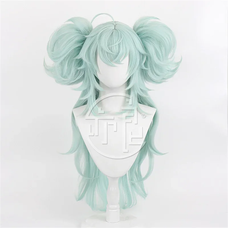 Game Girls Frontline PA-15 Florence Cosplay Wig Light Green Double Ponytail Wig UL-Nurse Split Wig Halloween Carnival Wig