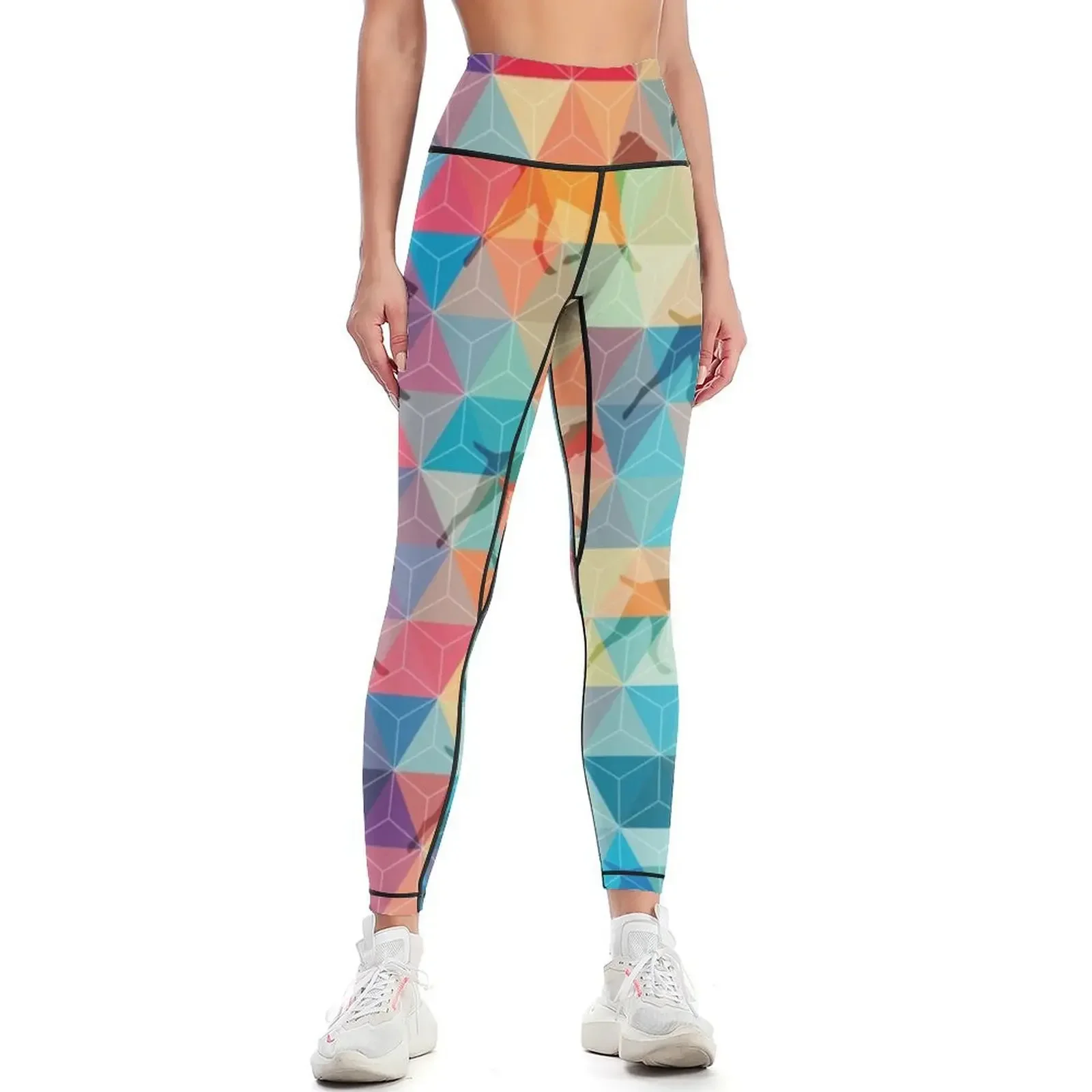 WEIMARANER AND TRIANGLES Leggings Women's pants for physical Fitness woman sport pants Womens Leggings