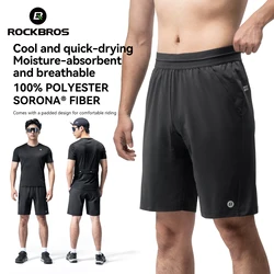 ROCKBROS Cycling Shorts Road Bike Casual Sport Pants Men's Style With Lined Pad Summer Bike Shorts Equipment