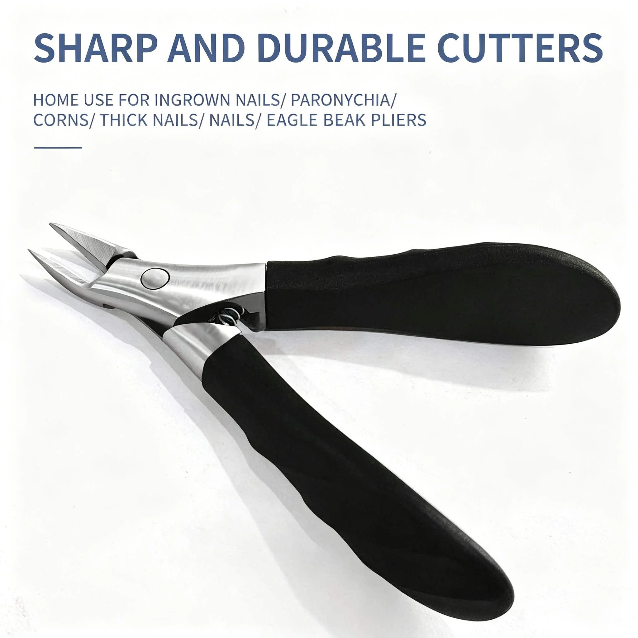 Professional Anti-Splash Slant Edge Nail Clipper Eagle Beak Trim Nails Fingernail Clipper Stainless Steel Nail Cutting Pliers
