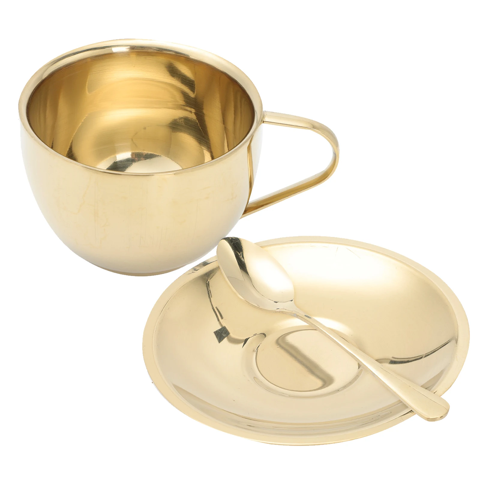 

1Set Coffee Cup Set Smooth Surface Fashionable Looking Long-Lasting Use Ideal for Latte Cappuccino Tea Juice Household Mug Set