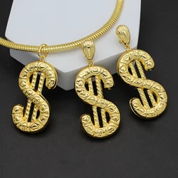Dubai Jewelry Party Charming Necklaces Sets Dollar Earrings Pendant Nigeria Bridal Wedding Jewellery