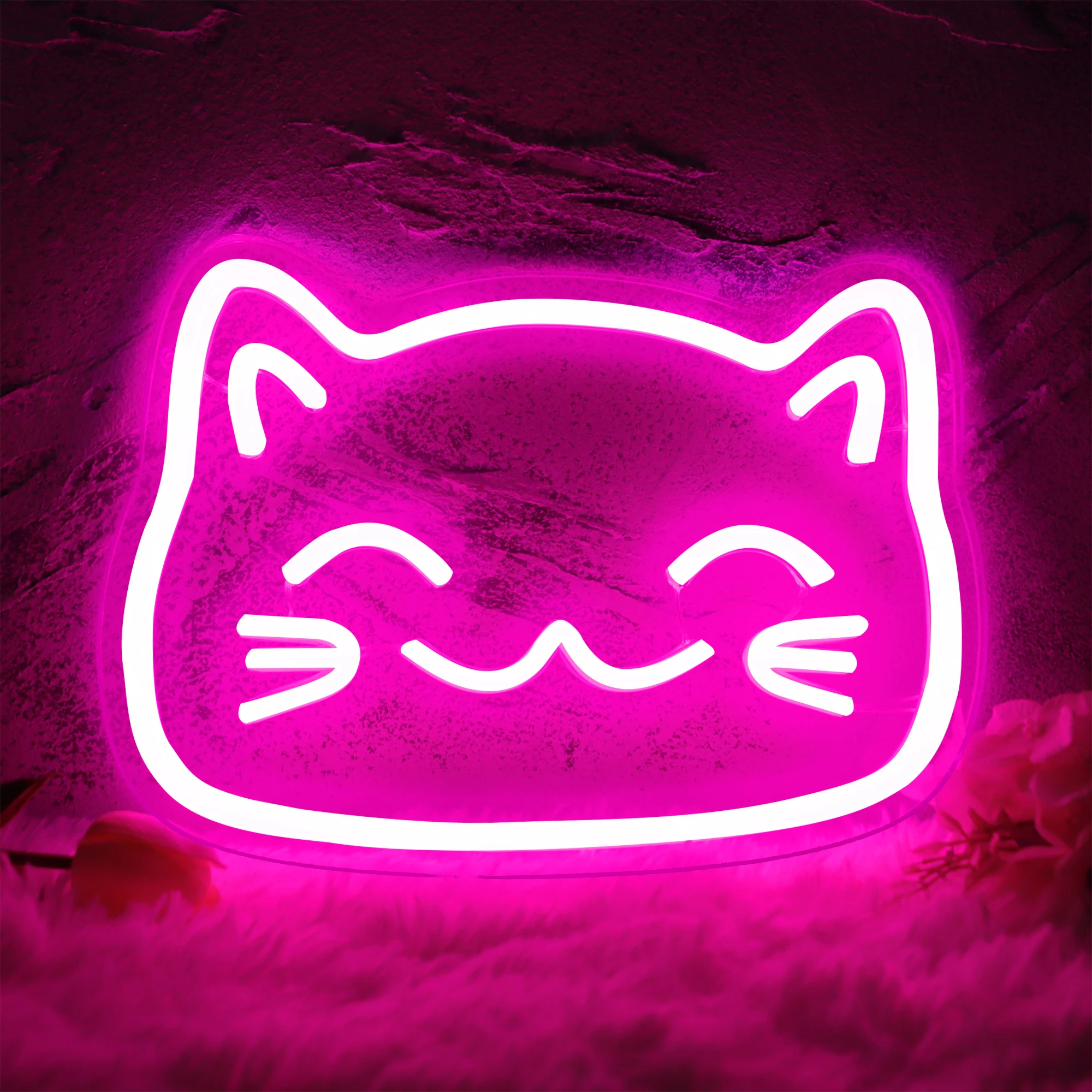 

Lucky Cat Neon Sign LED Light USB Powered Acrylic Bar Wedding Club Party Office Children Bedroom ARTWall Decor Lamp Gift