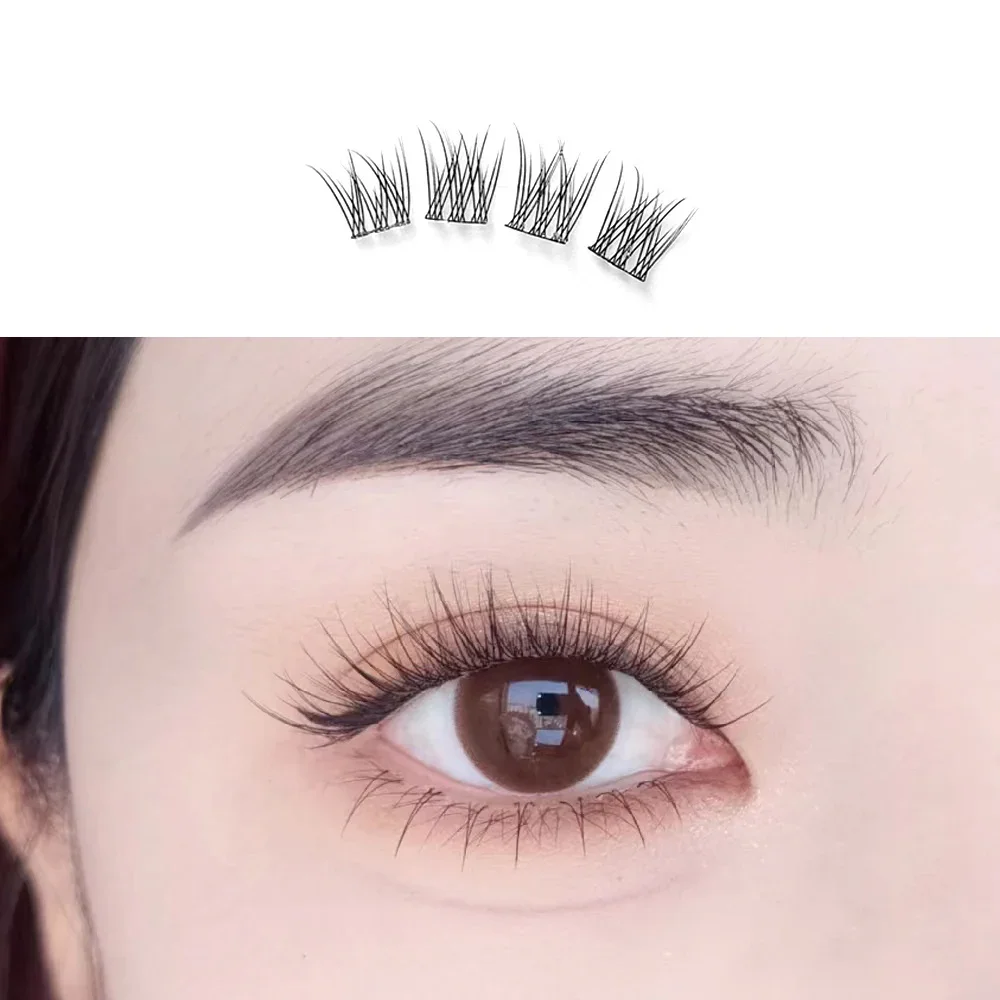 Manga Lashes Natural Looking Thin Little Devil False Eyelashes Soft Natural Eyelash Clusters Bottom Lashes Korean Makeup Lash