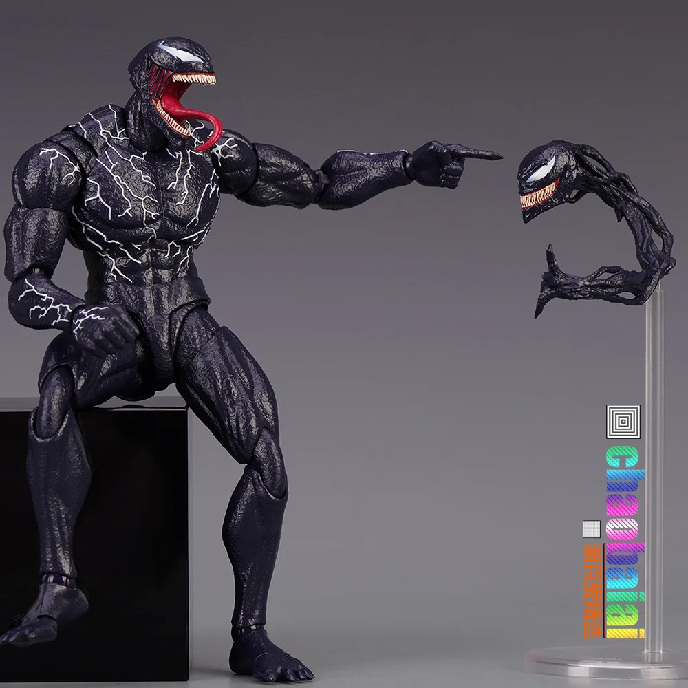 SHF Symbiote Venom figura de acción de 20cm, increíble Spider-Man, modelo articulado, regalo de juguete