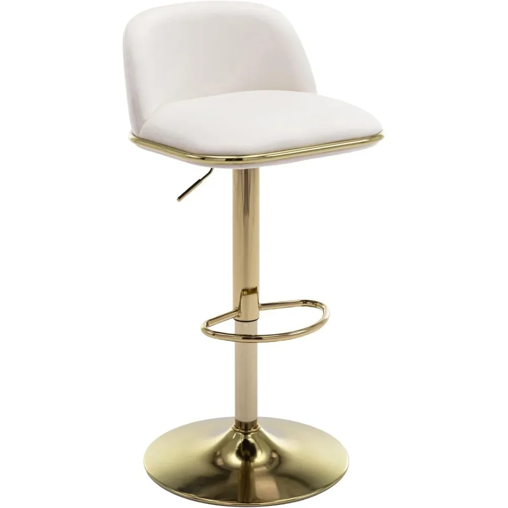 Stools, Counter Height Bar Stools with High Back, Adjustable Bar Stools, Modern Velvet Upholstered Bar Chair