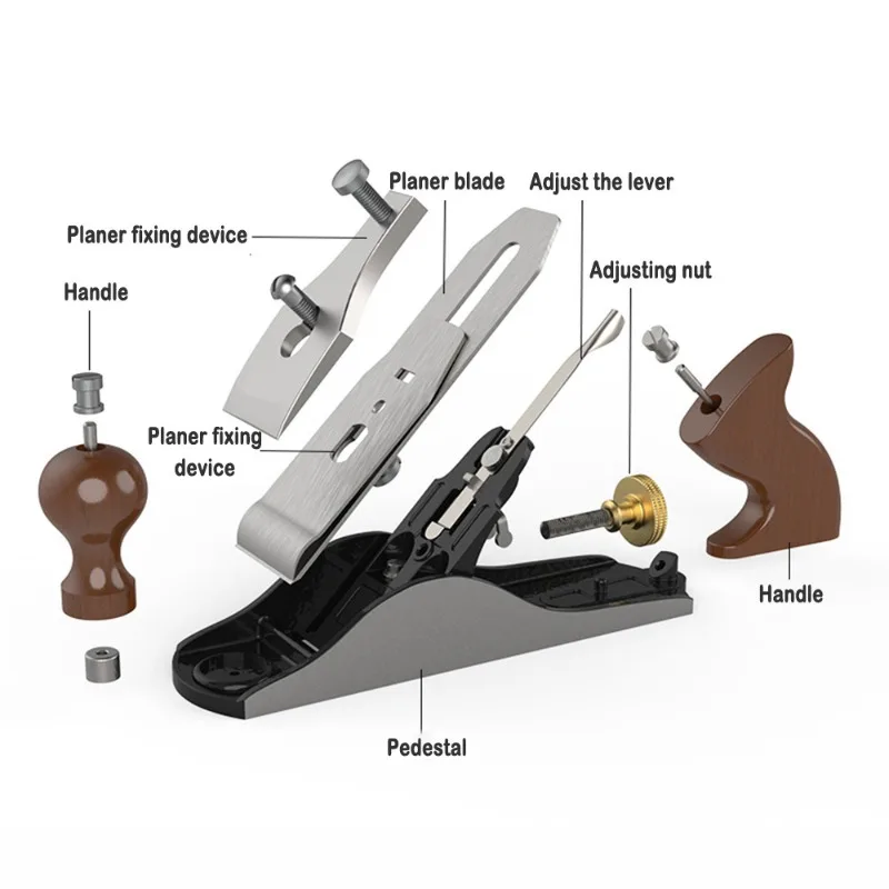 Woodworking Hand Planes Carpenter Portable Small Hand Planes Carbon Steel Blade Solid Wood Handle Professional Woodworking Tool - Image 6