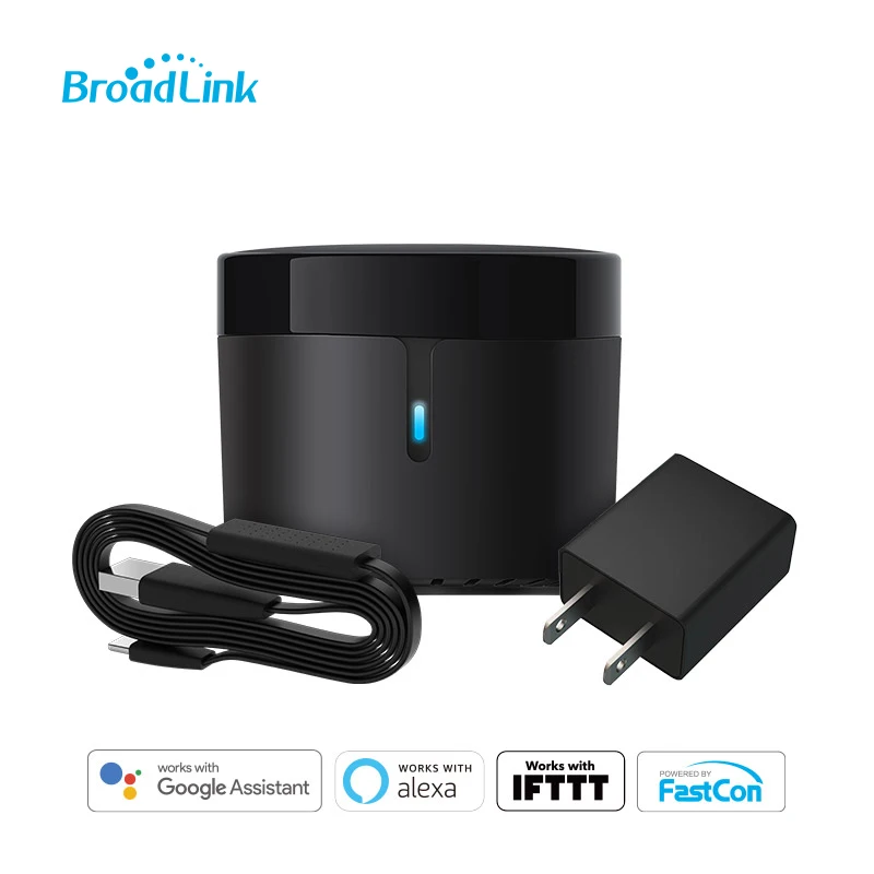 Telecomando a infrarossi universale BroadLink RM4 mini WI-Fi Smart con sensore di temperatura e umidità HTS2, supporto Google Home, Alexa, IFTTT