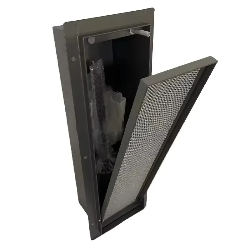 Modern Steel Concealed Toilet Brush Niche with Silicone Head Wall Mount for Hotel Bathroom Storage