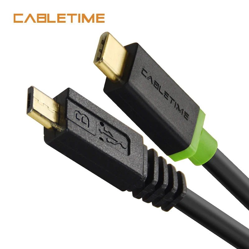 CABLETIME USB C to Micro B Cable 2A Fast Charger 480 Mbps for Smart Phone Data Sync