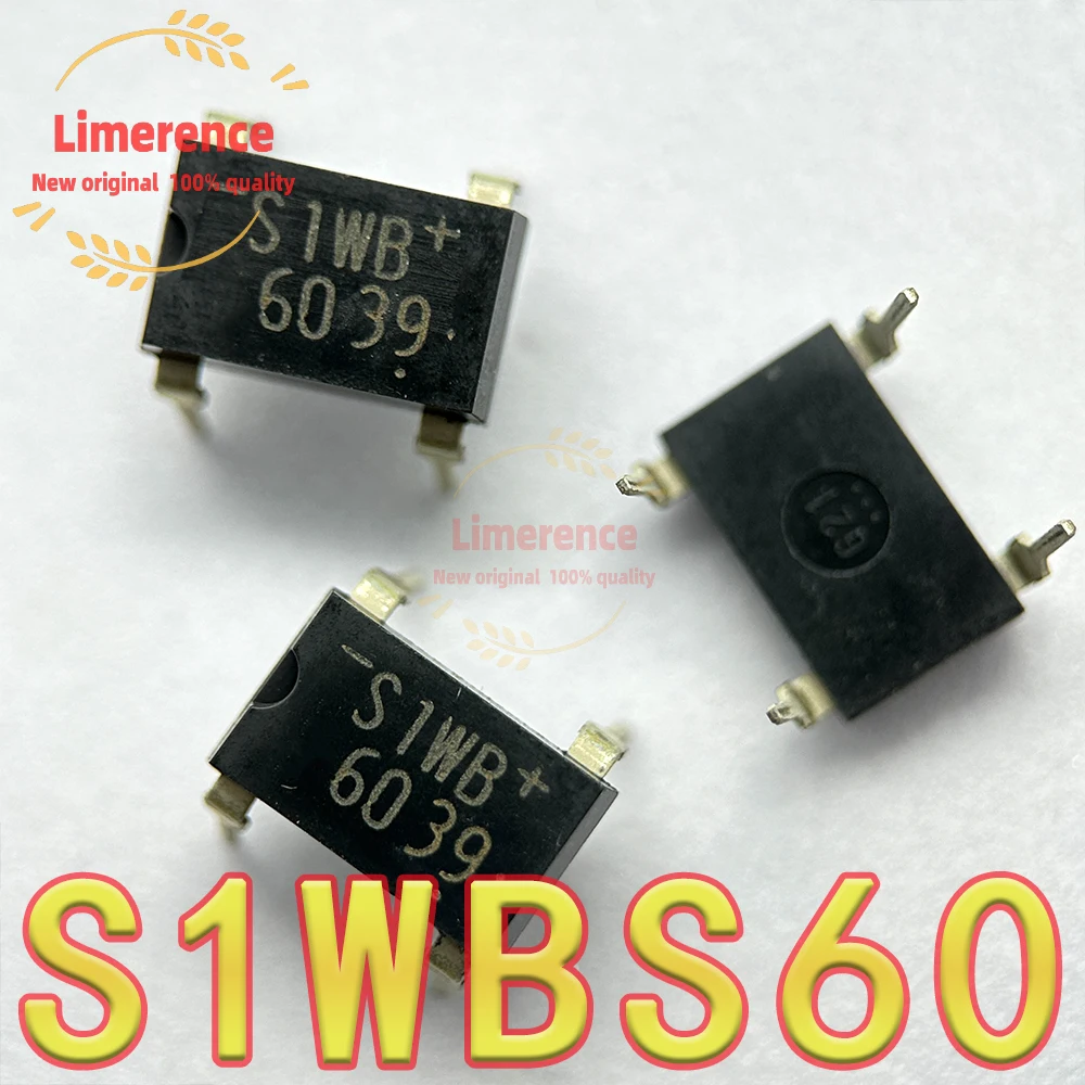 10pcs/lot S1WB S1WB60 S1WBS60 4 1A/600V DIP-4 