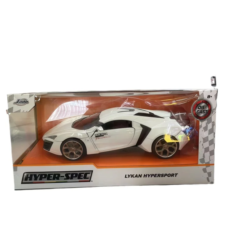 JADA1:24 Jada Speed and Passion Leckan White Panther Supercar ensemble de jouets de modèle de voiture en alliage rare