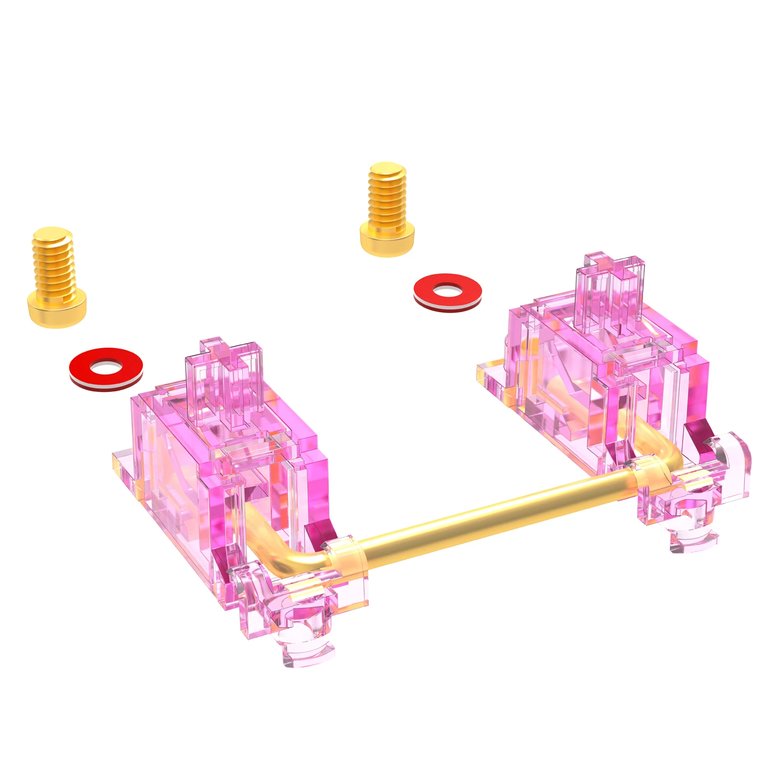 Stabilizatory DUROCK V3, stabilizatory do montażu na płytce drukowanej Miami Vice różowe stabilizatory fioletowe śruby w sztukach turkusowo-niebieskie stabilizatory klawiatury V3 — zdjęcie produktu 4