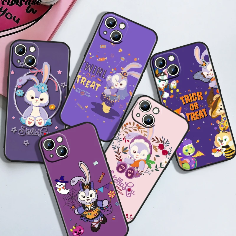 Disney Star Dello Linna Belle For iPhone 15 14 13 12 11 XS XR X 8 7 6 6S 5 5S Pro Max Plus Black Cover Phone Case