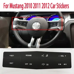 For Ford Car Steering Wheel Switch Control Button Repair Sticker Decals Stickers For Mustang 2010 2011 2012 Car Stickers