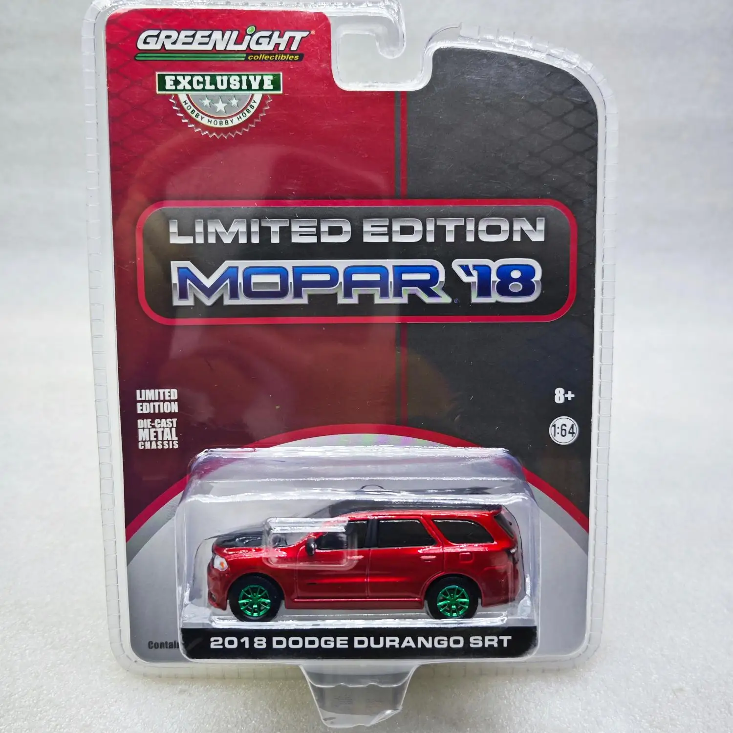 GreenLight 1:64 2018 Dodge Durango SRT Simulação liga micro modelo de carro brinquedo para presente