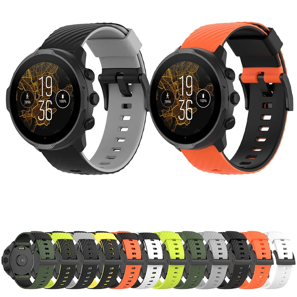 

Sport Strap For Suunto 9/9baro/7/D5 Smartwatch Replace Bracelet Watchband For Suunto Spartan Sport Fossil Q Men's Hybrid