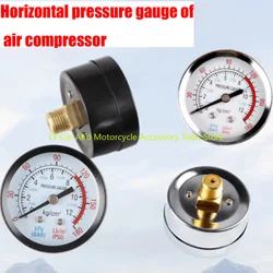 Air Compressor Horizontal Barometer, Pressure Gauge