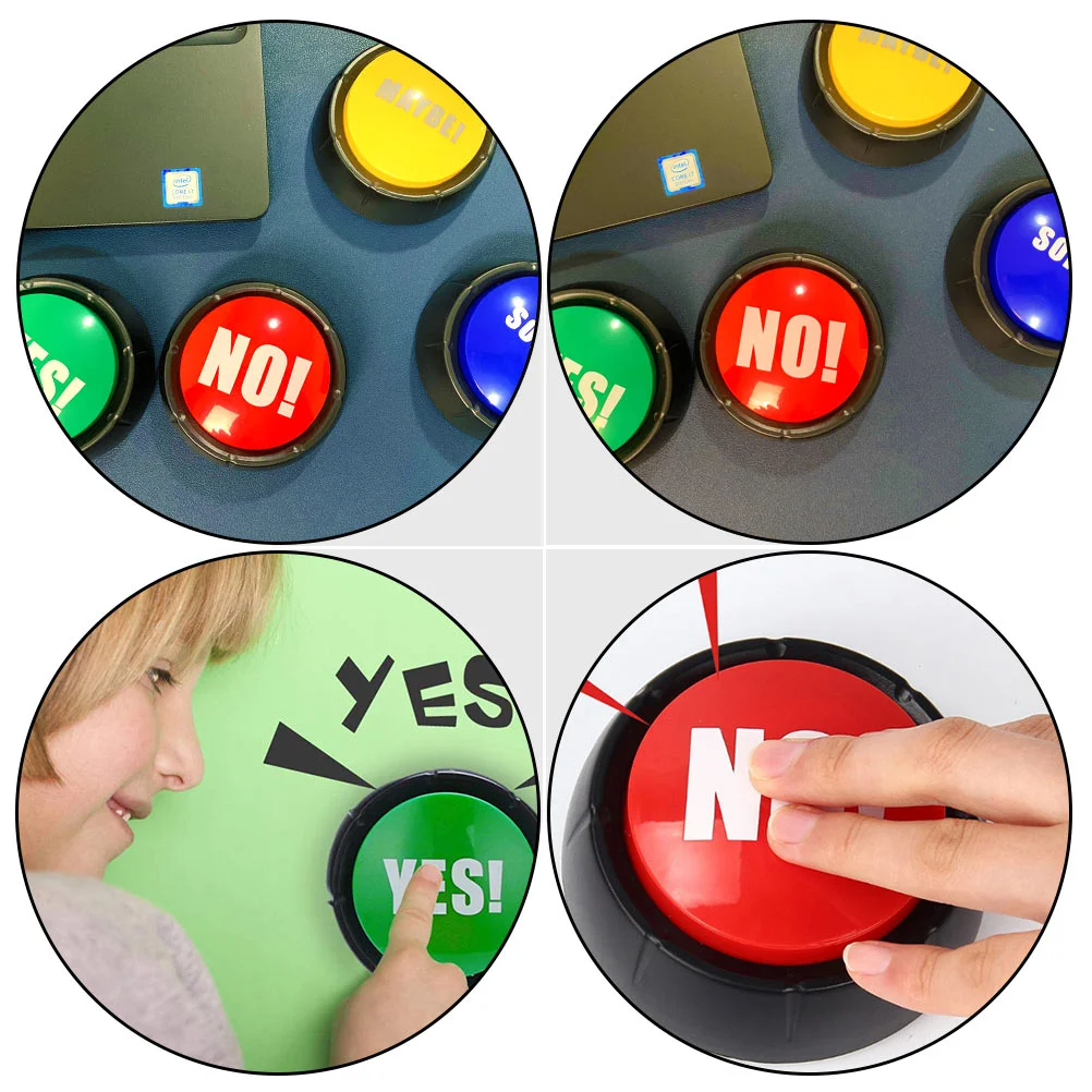 Button Sound Answer No Yes Party Buzzer Buzzers Talking Game Quiz Buttons Record Alarm Show Desktop Contest Desk Prank Tool