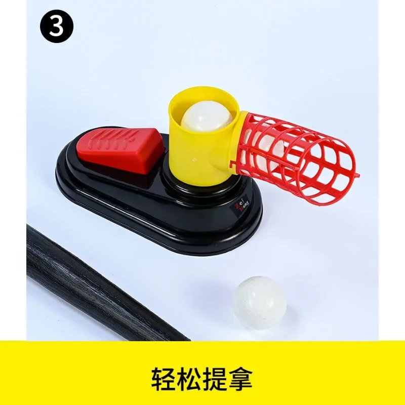 ZH369Z foot pedal plastic baseball catapult can be played indoors and outdoors baseball launcher