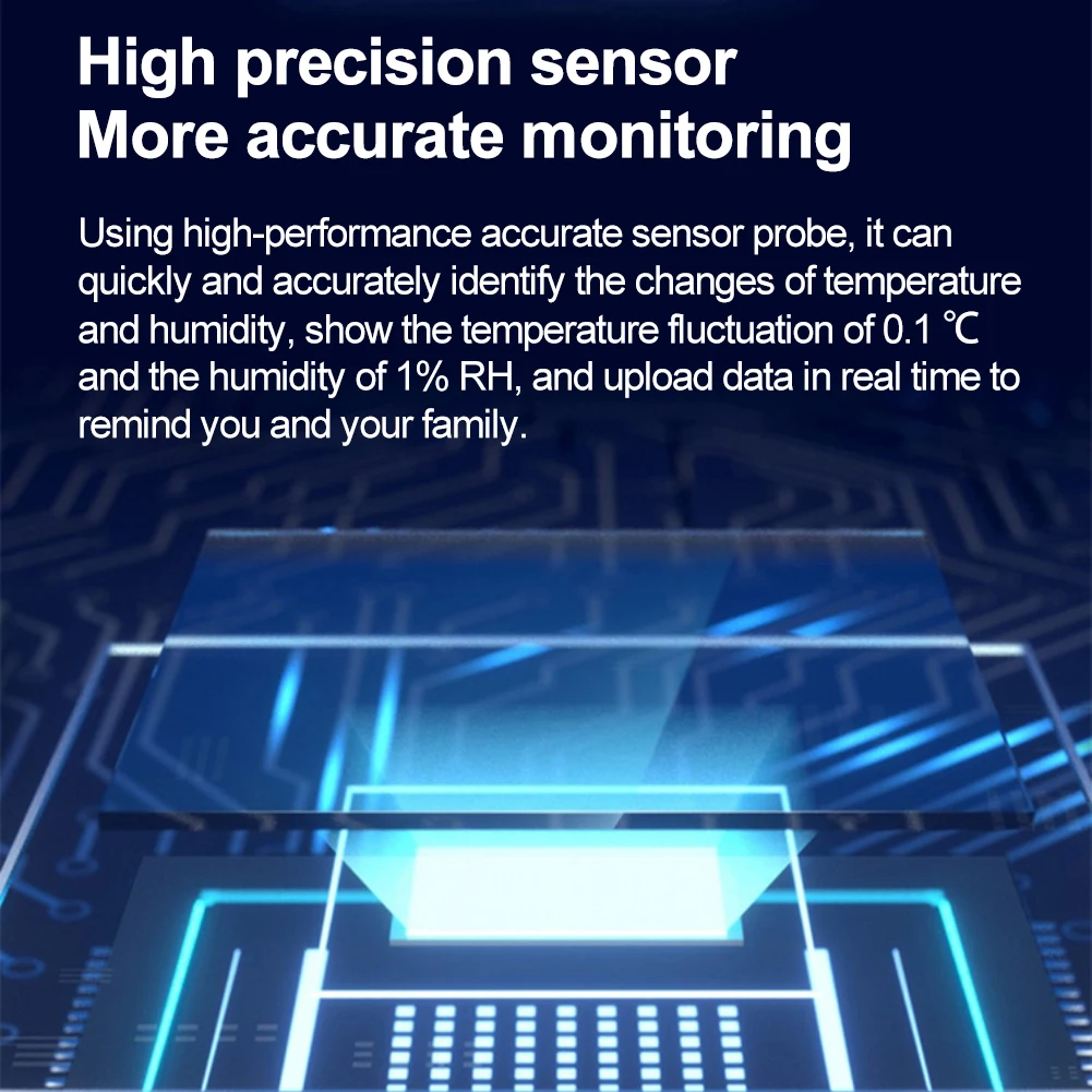Imagem -03 - Tuya-zigbee 3.0 Mini Sensor de Temperatura Umidade Termômetro Display Digital Lcd Controle de Voz Alexa Google Home Smart Home