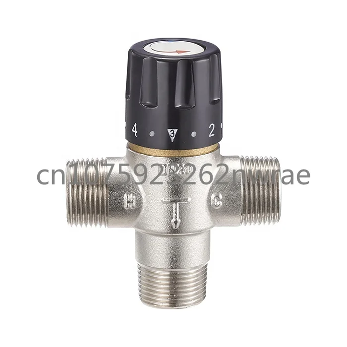 3 Way Brass Thermostatic Shower Mixing Valve for Solar Hot Water With Constant Temperature BJ45004