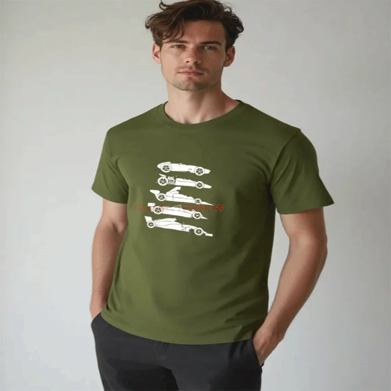 Men's Of The Formula F Car 1 One T-Shirt Summer Fashion O-Neck T-Shirt High Quality Cotton Short Sleeve T-Shirts Mens Clothes