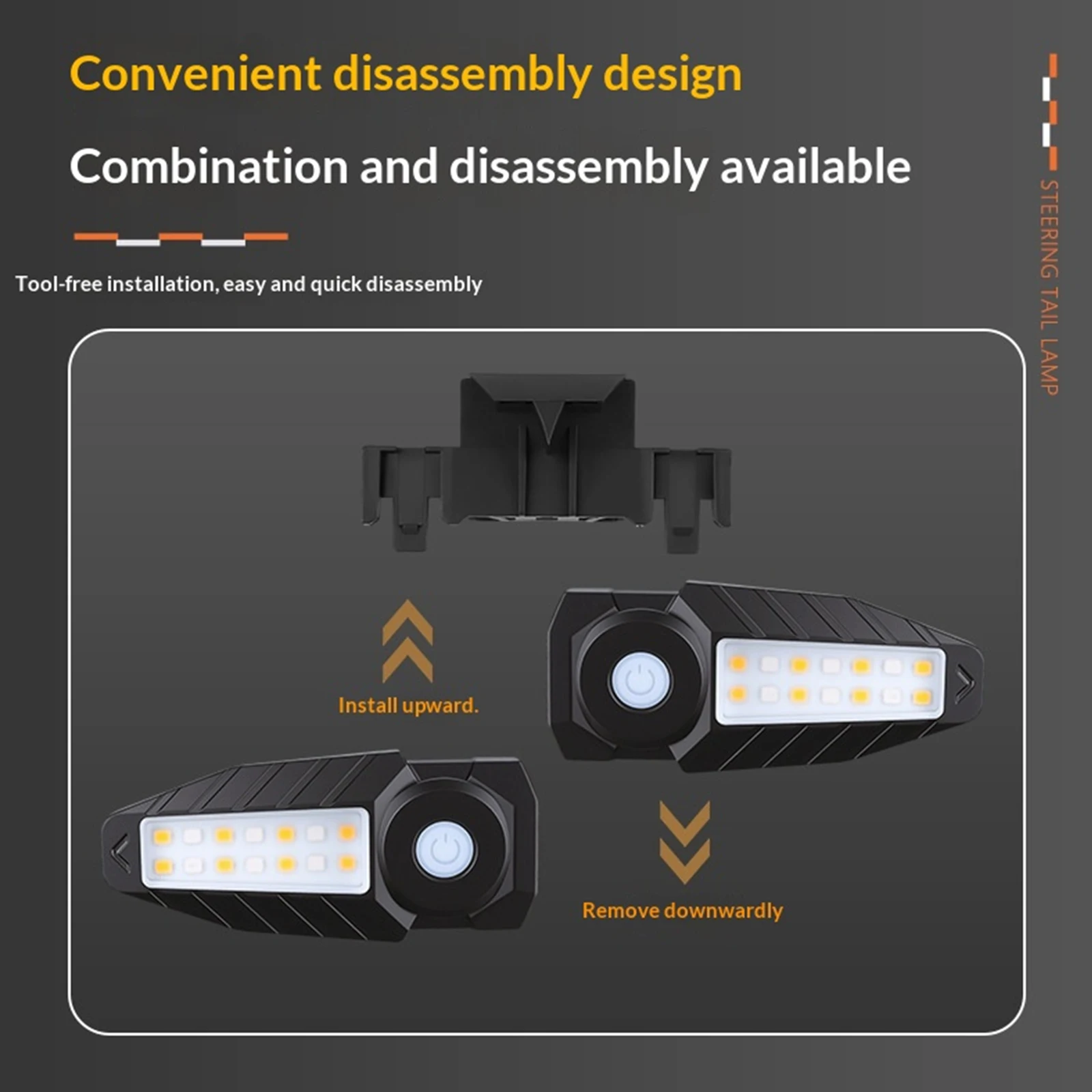 Remote Control Bicycle Tail Light Turn Signal Indicator Arrow Projection Night Safety Warning