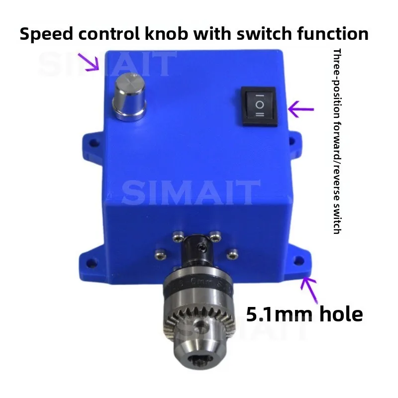545 Brushed DC DC24V Geared Motor, Speed Regulation All-in-one Machine, Stepless Speed Regulation Forward
