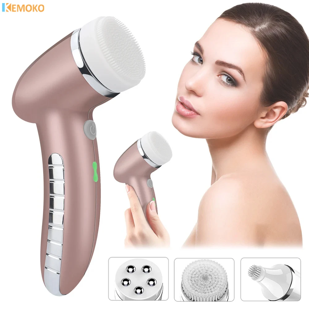 

Electric Women Safe Wash Facial Cleansing Brush IPX6 Female Electric Face Cleaning Apparatus USB Face Skin Beauty Tools