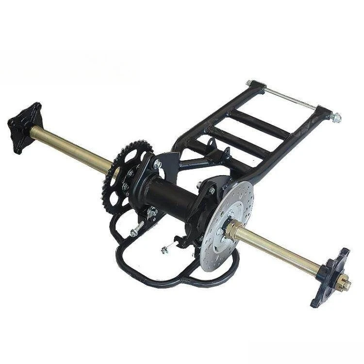 81cm Extended Rear Swingarm Suspension Rear Axle Replacement Fit Tricycle Four Wheel Go Kart ATV Flat Rear Fork Parts