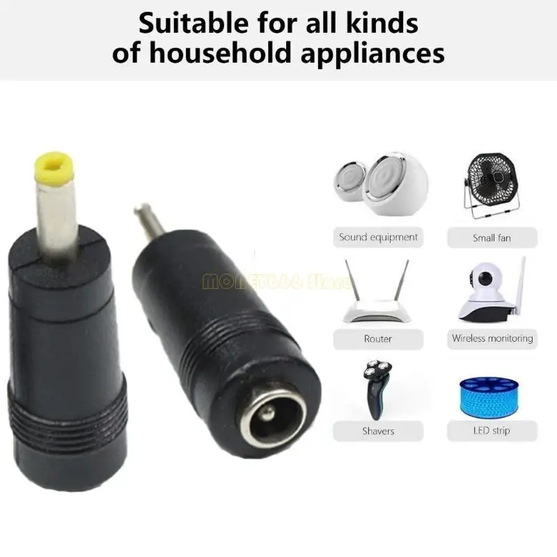 F62C 5.5mmx2.1mm Female to Male Connectors Charging 5.5x2.5mm/5.5x2.1mm Adapter