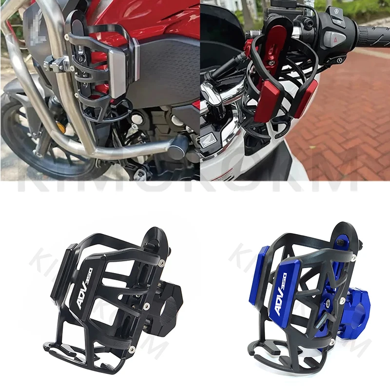 

For Honda ADV350 ADV 350 2021 2022 2023 2024 Accessories Motorcycle CNC Beverage Water Bottle Cage Drink Cup Holder Sdand Mount