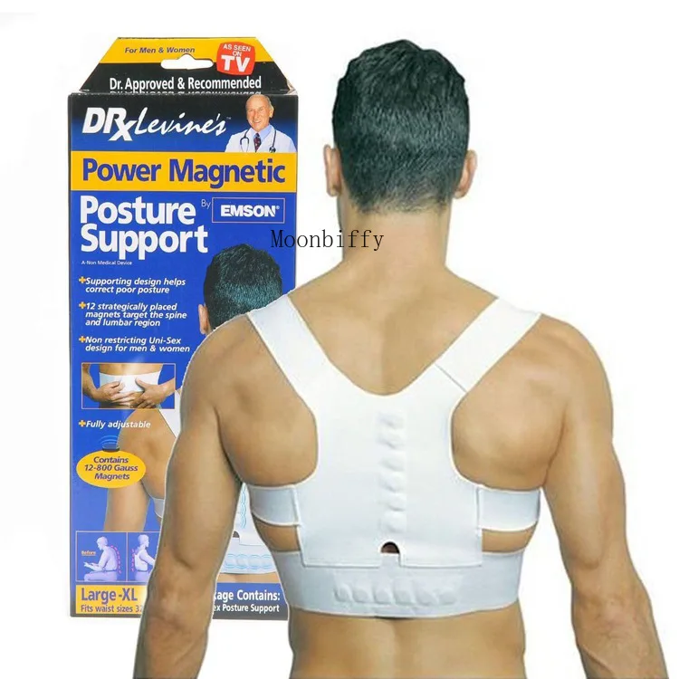 Corset Back Correction Magnetic Posture Corrector Brace Lumbar Support Pain Relief for Child Adult Women Men Back Support Belt