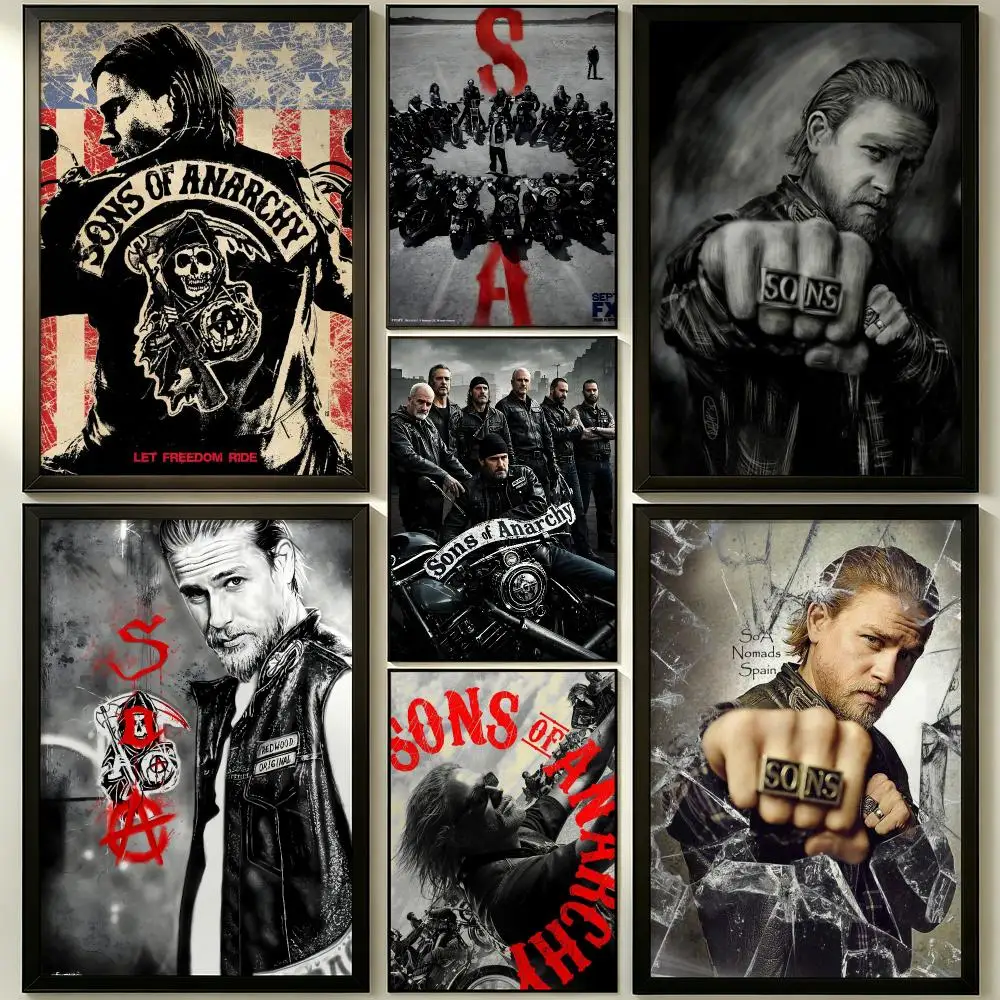 series Sons of Anarchy Poster HD Poster Sophisticated Modern Aesthetic Wall Art For Living Room Bedroom Office Cafe Decor