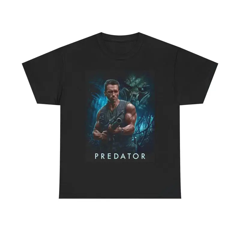 

Predator T Shirt 80S Action Alien Movie Vintage Retro Heavy Cotton