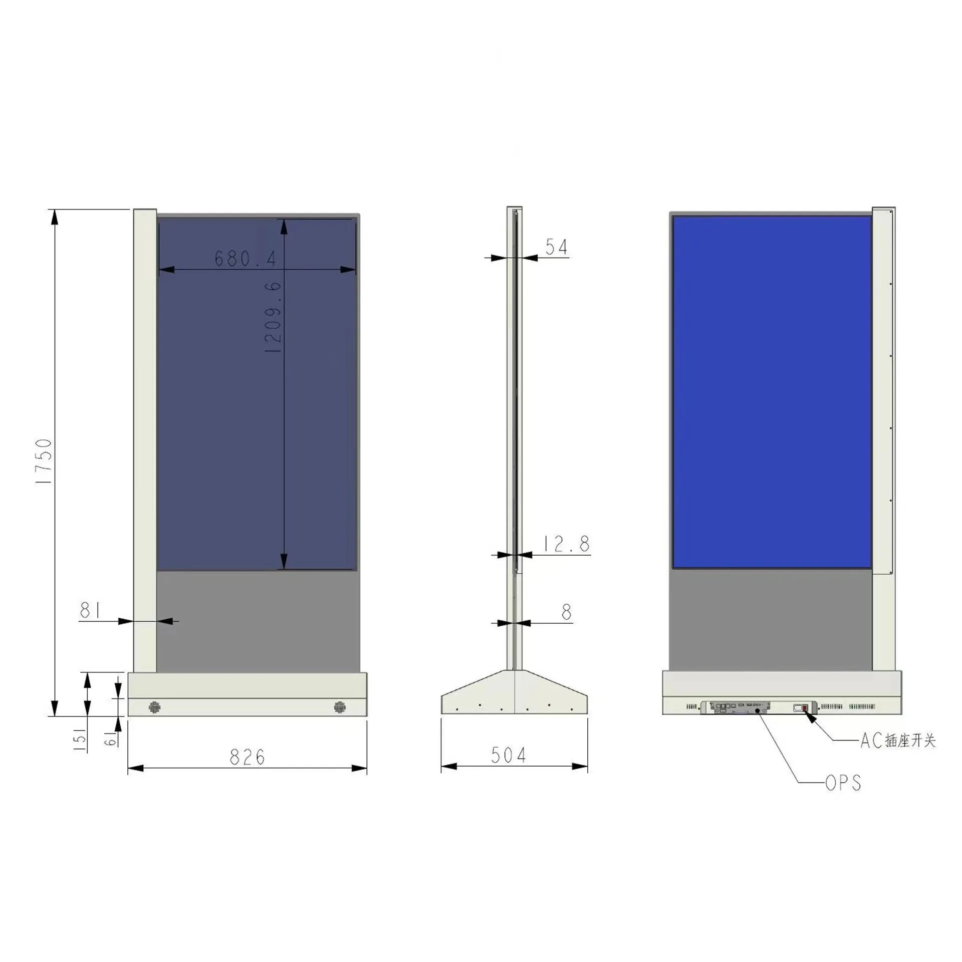 55 Inch Transparent OLED Touchscreen Advertising Display Ultra Thin for Shopping Mall & Elevator Use 120Hz Refresh Rate