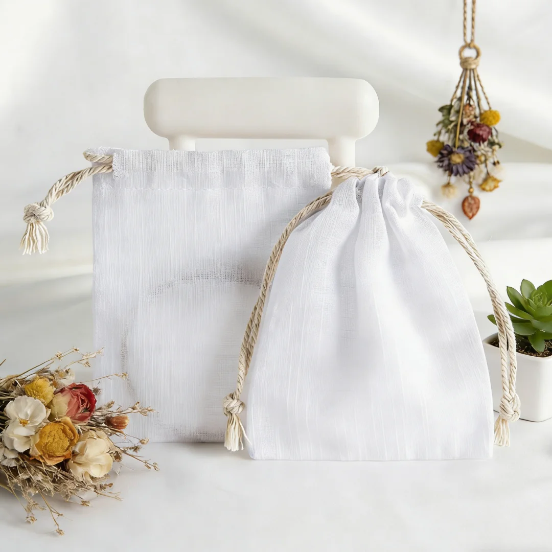 

5Pcs Cotton Jewelry Pouches Thick Storage Bags For Chokers Gem Pendants Earring Couple Rings Bracelets Portable Gift Sacks