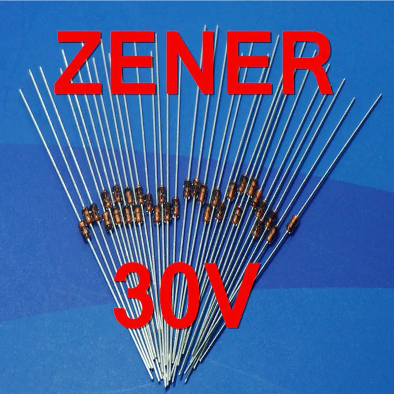 ( 500 pcs/lot ) 30V 1/2W Zener Diode, 0.5 Watt, DO-35 Package.