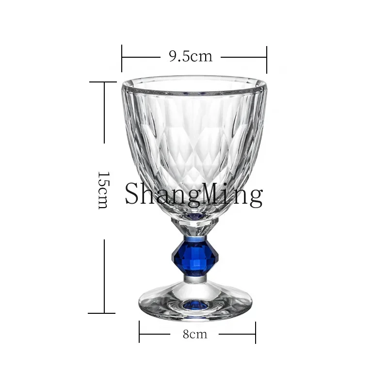 CLL light luxury high-grade lead-free crystal glass goblet niche champagne glass wine set 3