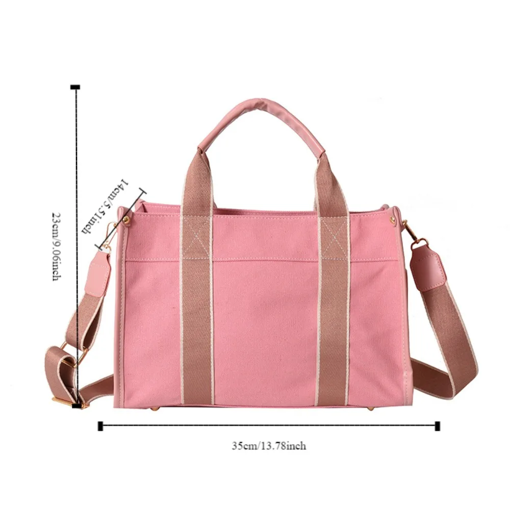 High Quality Large Capacity Canvas Tote High-End Feeling Canvas Handbag New Fashion Shoulder Crossbody Bags Women