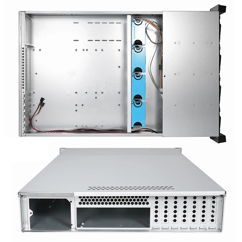 Imagem -04 - Zhenloong 2u Storage Server Rack Chassis Rackmount 12 Bay Hard Drive Hot Swap Backplane Mini Sas 6g 12g Alta Qualidade Nas Case