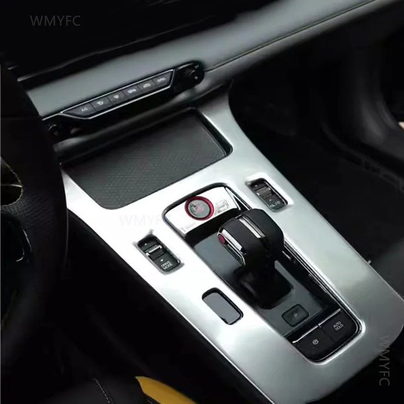 Cubierta de caja de cambio de marchas de coche, embellecedor de marco de Panel, accesorios adhesivos para Trumpchi GAC EMPOW 2023 2024 para Dodge Attitude 2024 2025